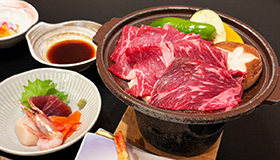 夕食はお部屋でゆっくり【豊西牛陶板焼】スタンダード・2食付きプラン